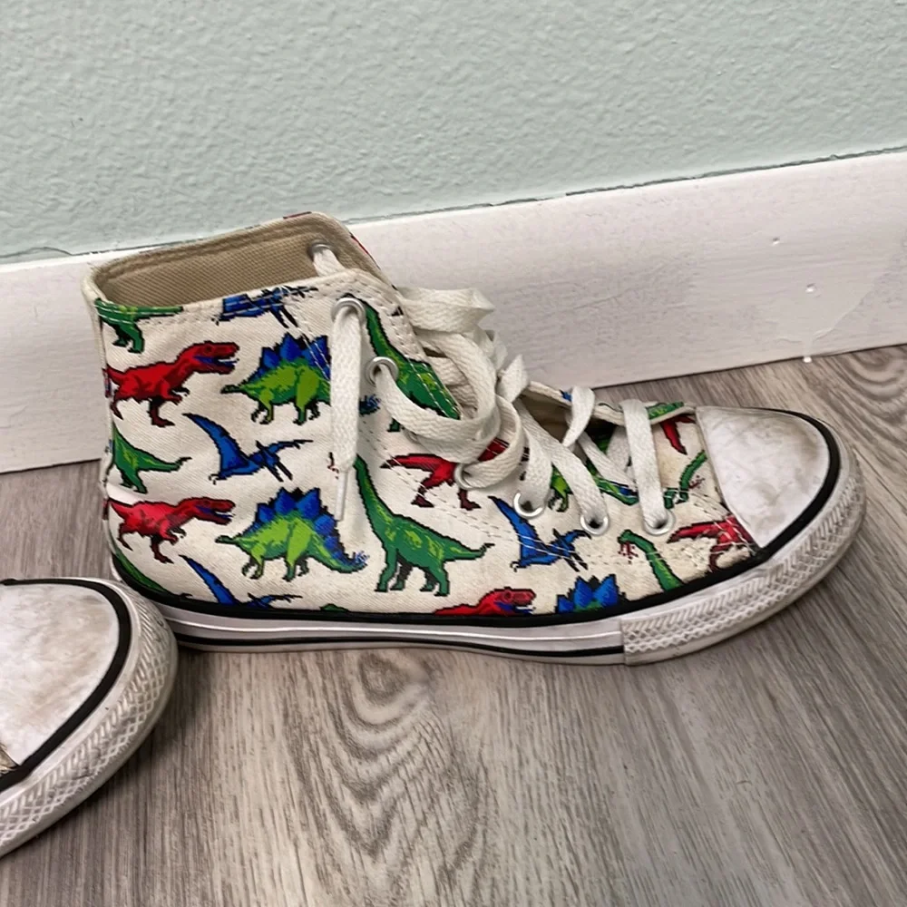 Dinosaur Converse Kids Shoes